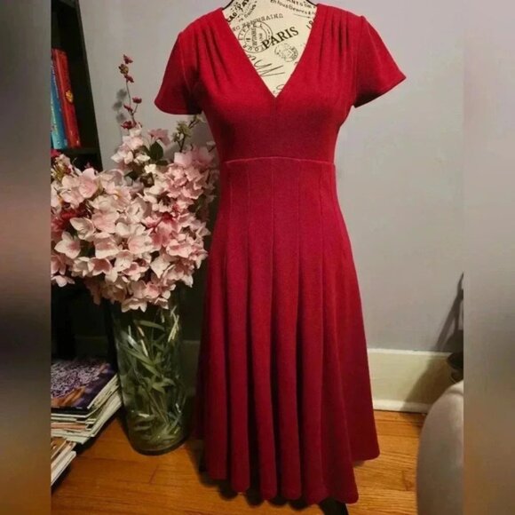 Anthropologie (Maeve) knit “A” Line silhouette dress. Fully lined with slip. - Picture 1 of 4